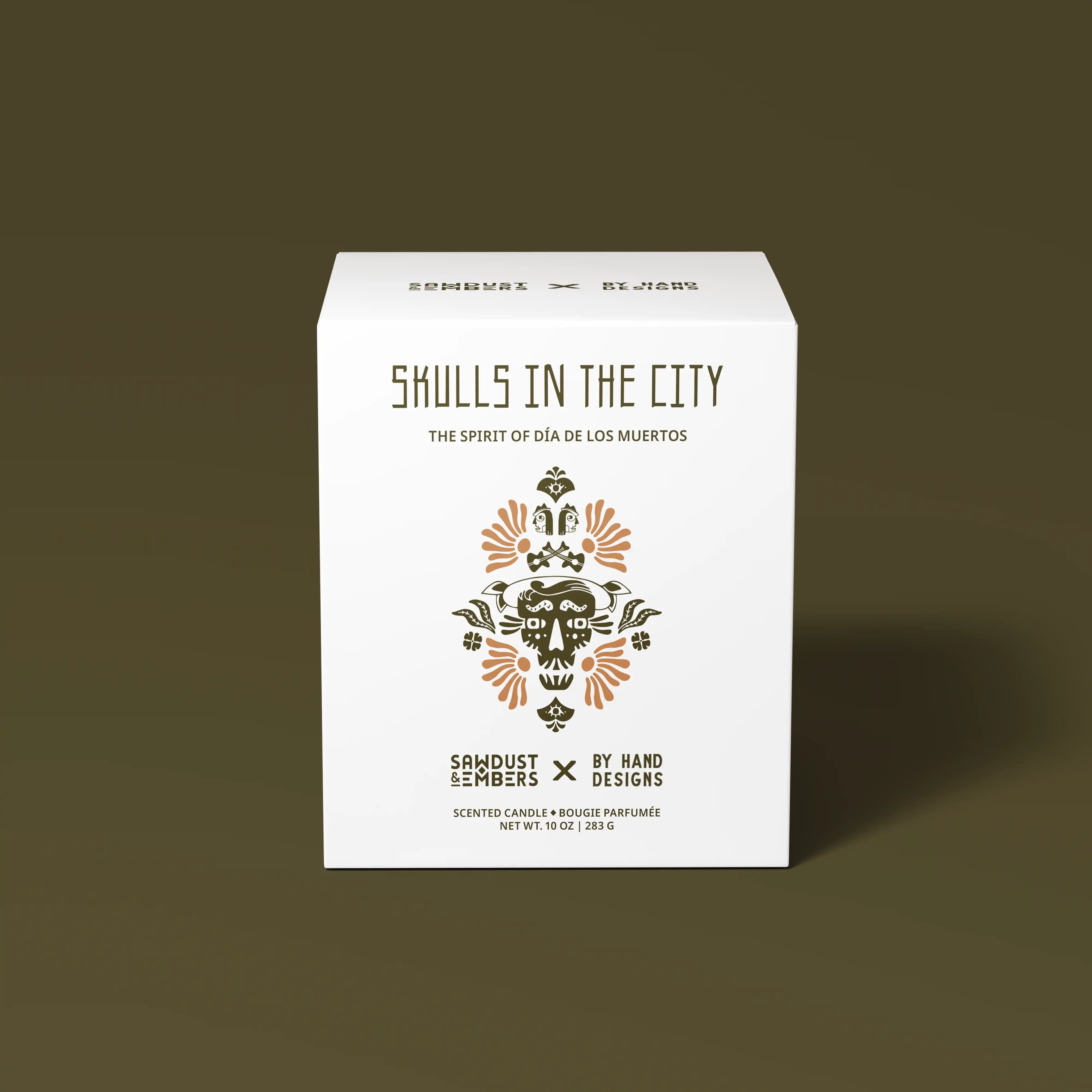 Sawdust & Embers Folklore Candles Skulls in the City - The Spirit of Día de los Muertos Candle