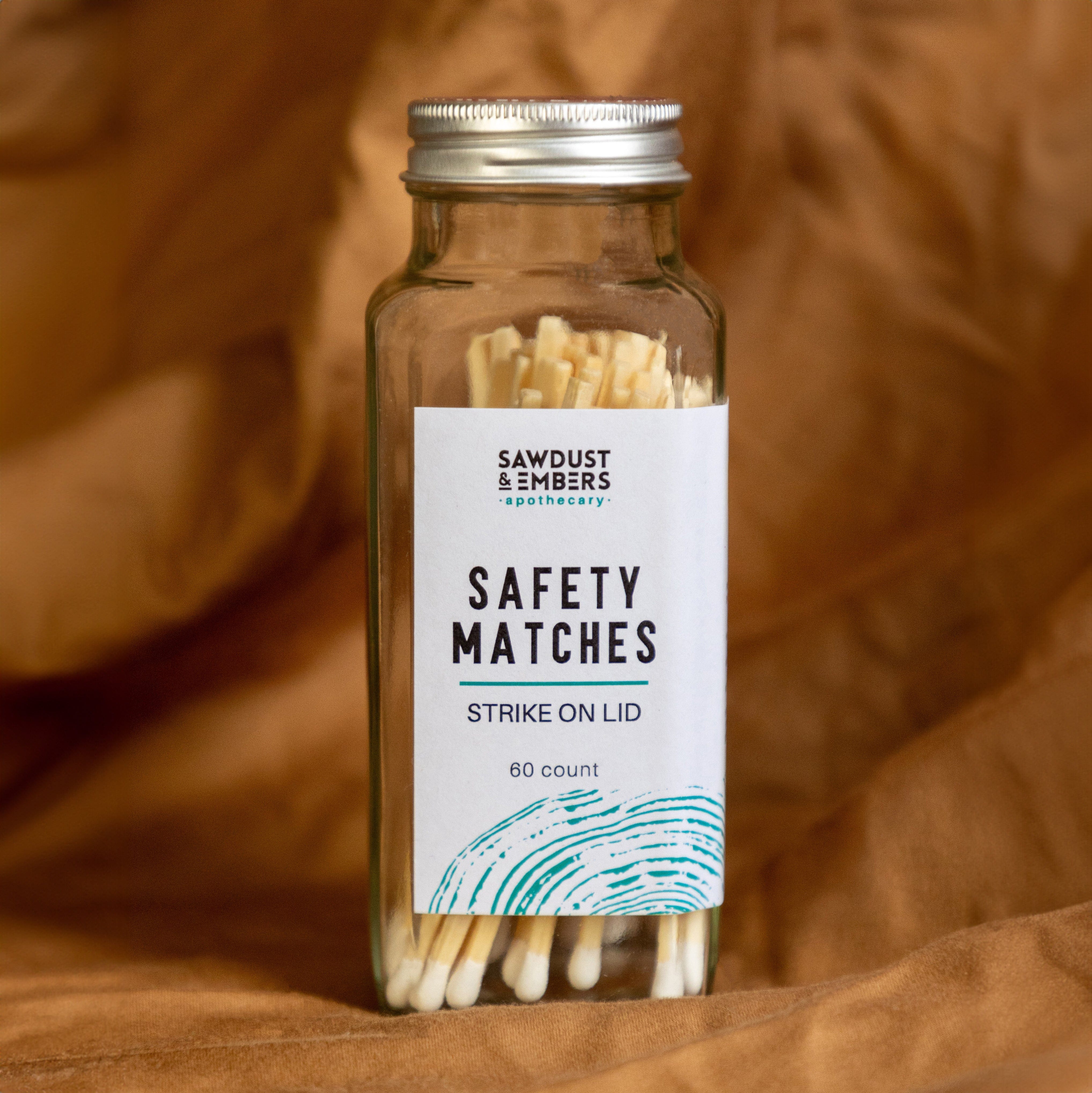 Sawdust & Embers Matches Safety Matches - 60 Count