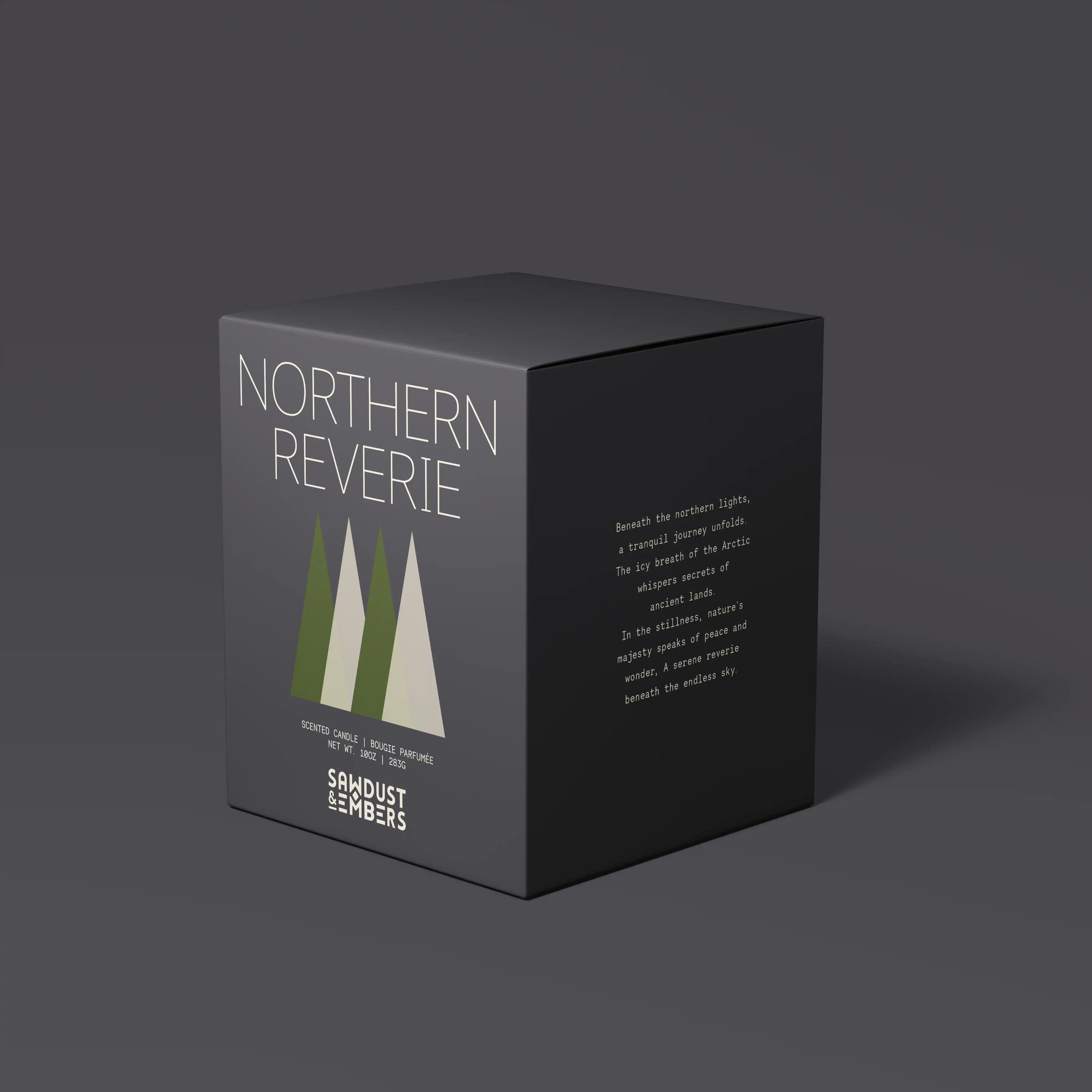 Sawdust & Embers Seasonal Candles Northern Reverie – A Candle of Arctic Stillness and Nordic Tranquility