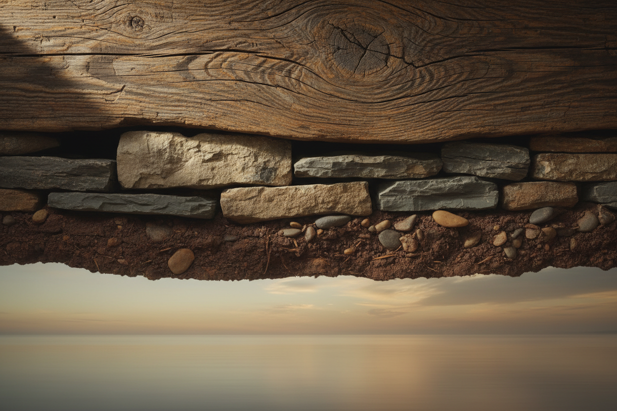 Assortment of Apothecary candles by Sawdust & Embers displayed on a mossy forest floor, with labels detailing various earthy and herbal scents.