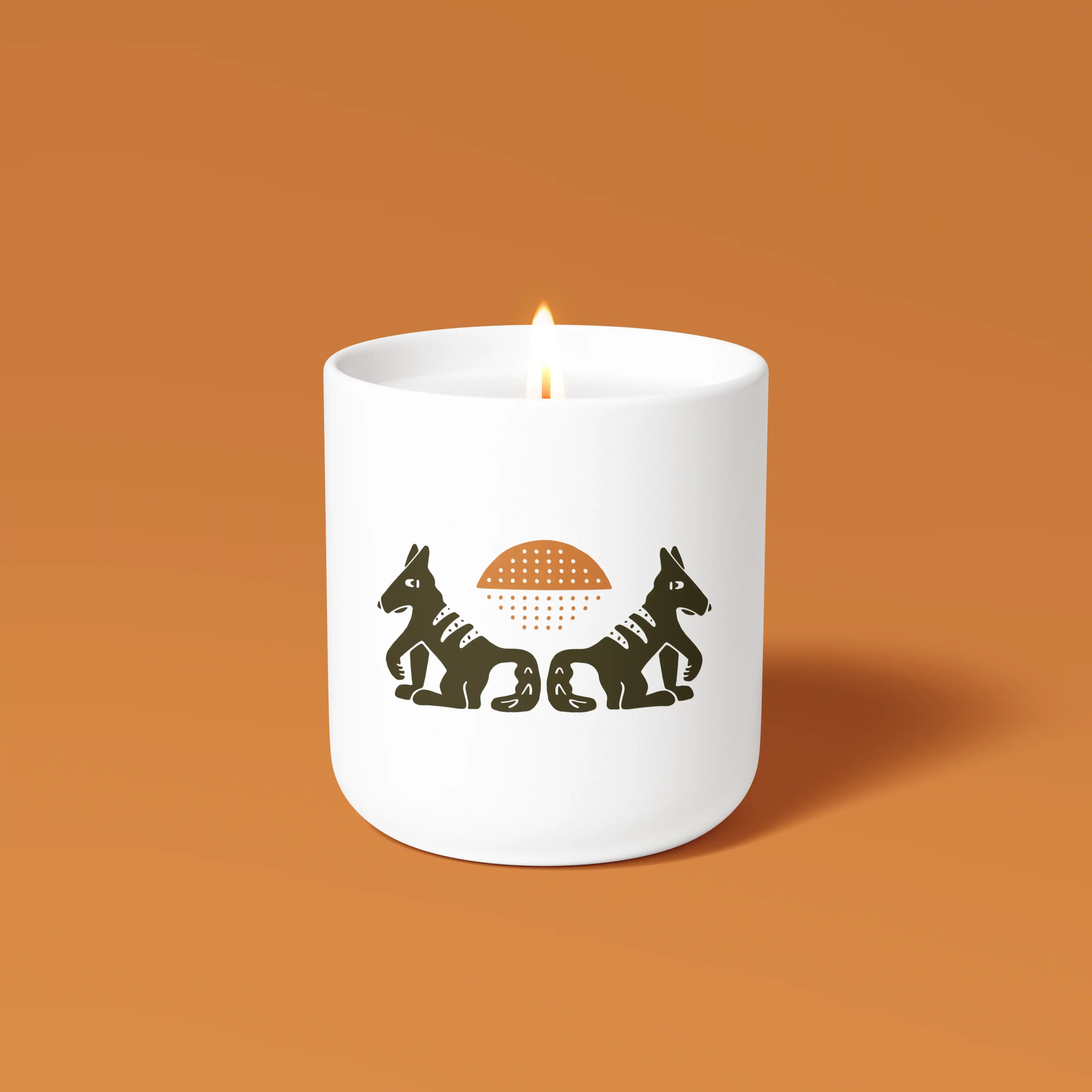 Coyote Spirit - Guardian of the Desert Night Candle