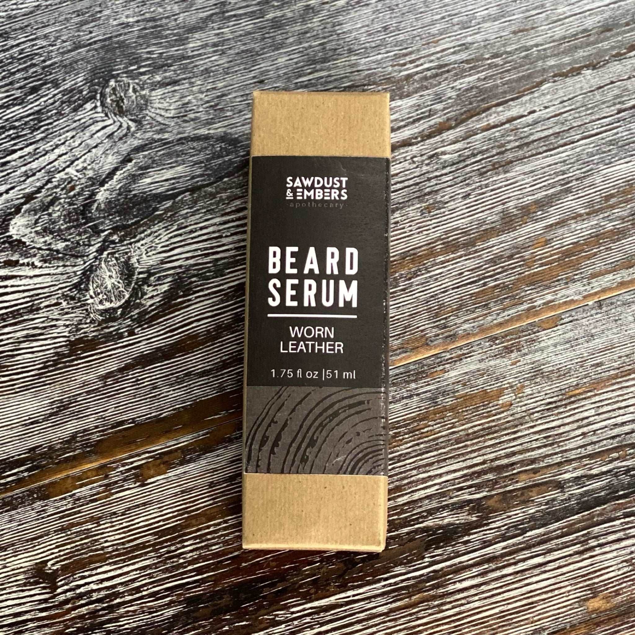 Sawdust & Embers Beard Serum Worn Leather - 2 OZ Beard Serum