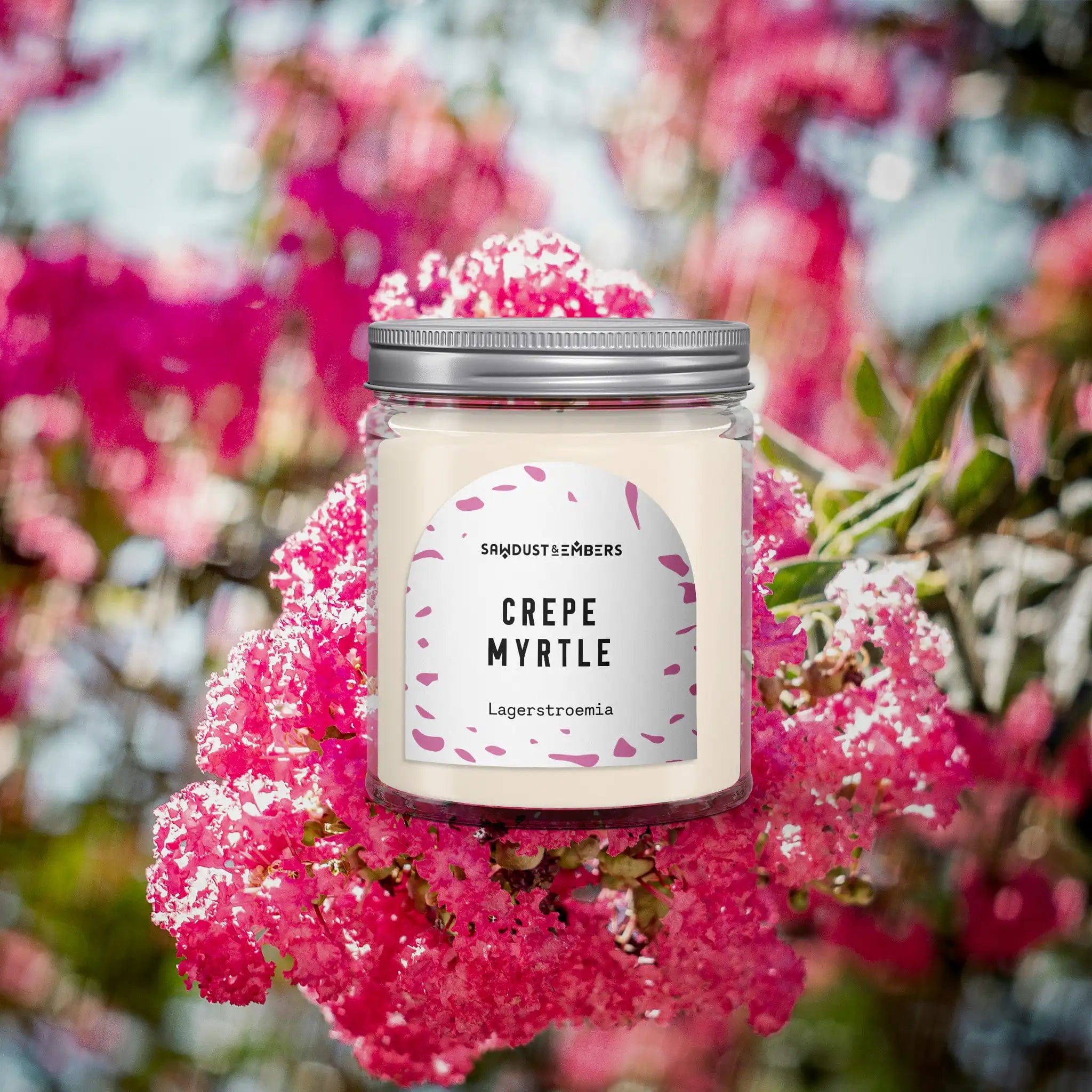 Sawdust & Embers Botanica Candles Crepe Myrtle - 7.5 OZ Soy Candle