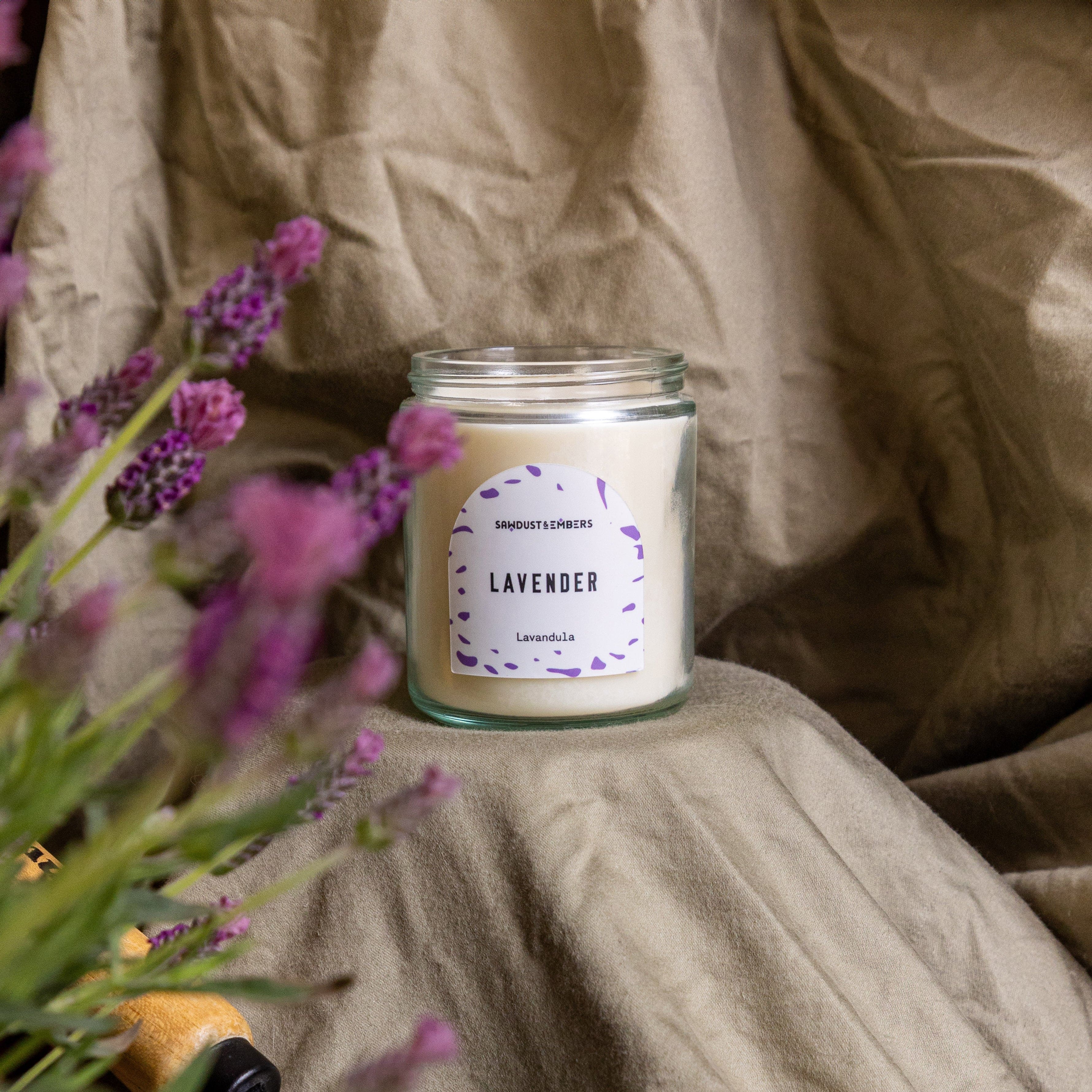 Sawdust & Embers Botanica Candles Lavender - 7.5 OZ Soy Candle