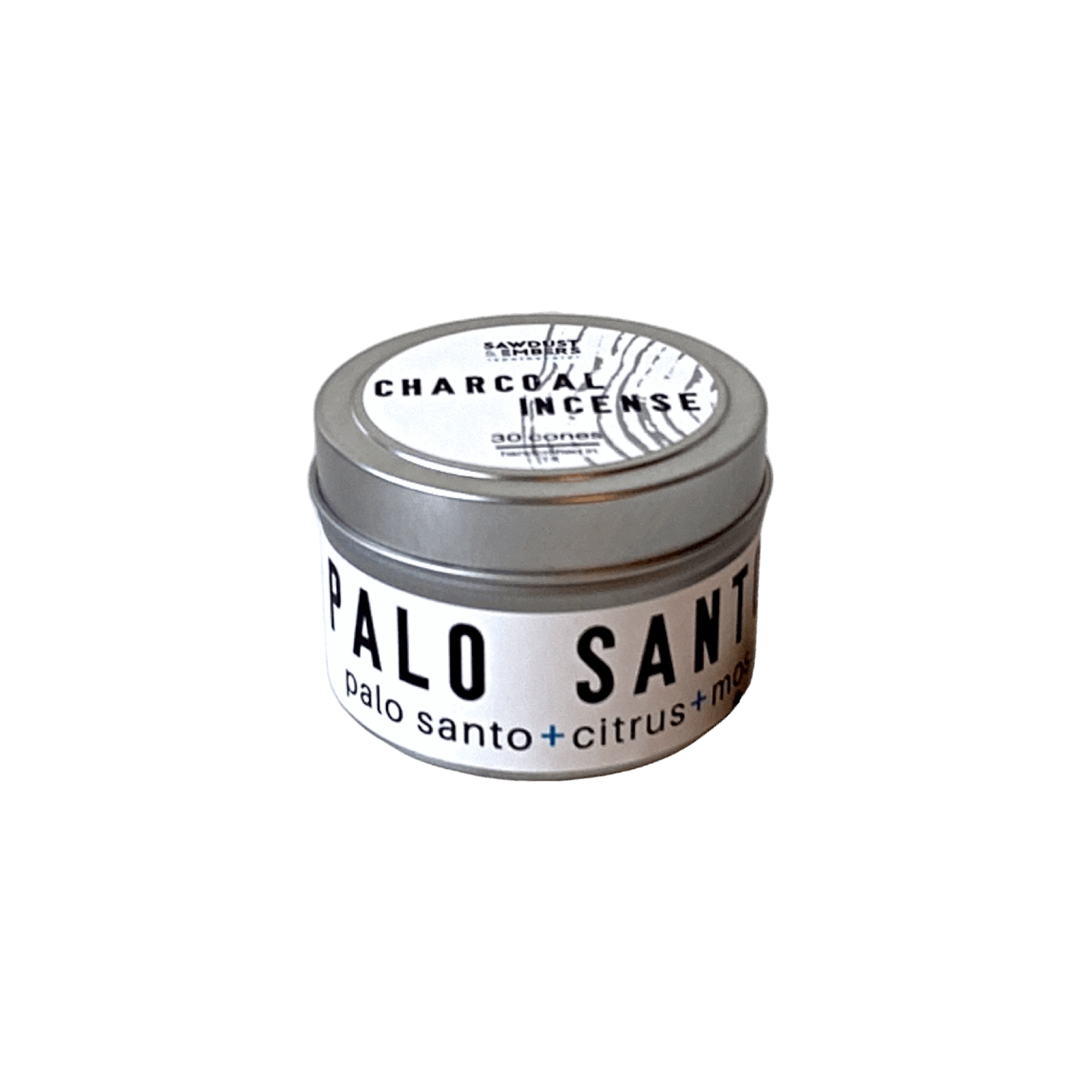 Sawdust & Embers Charcoal Incense Palo Santo - 30 Charcoal Incense